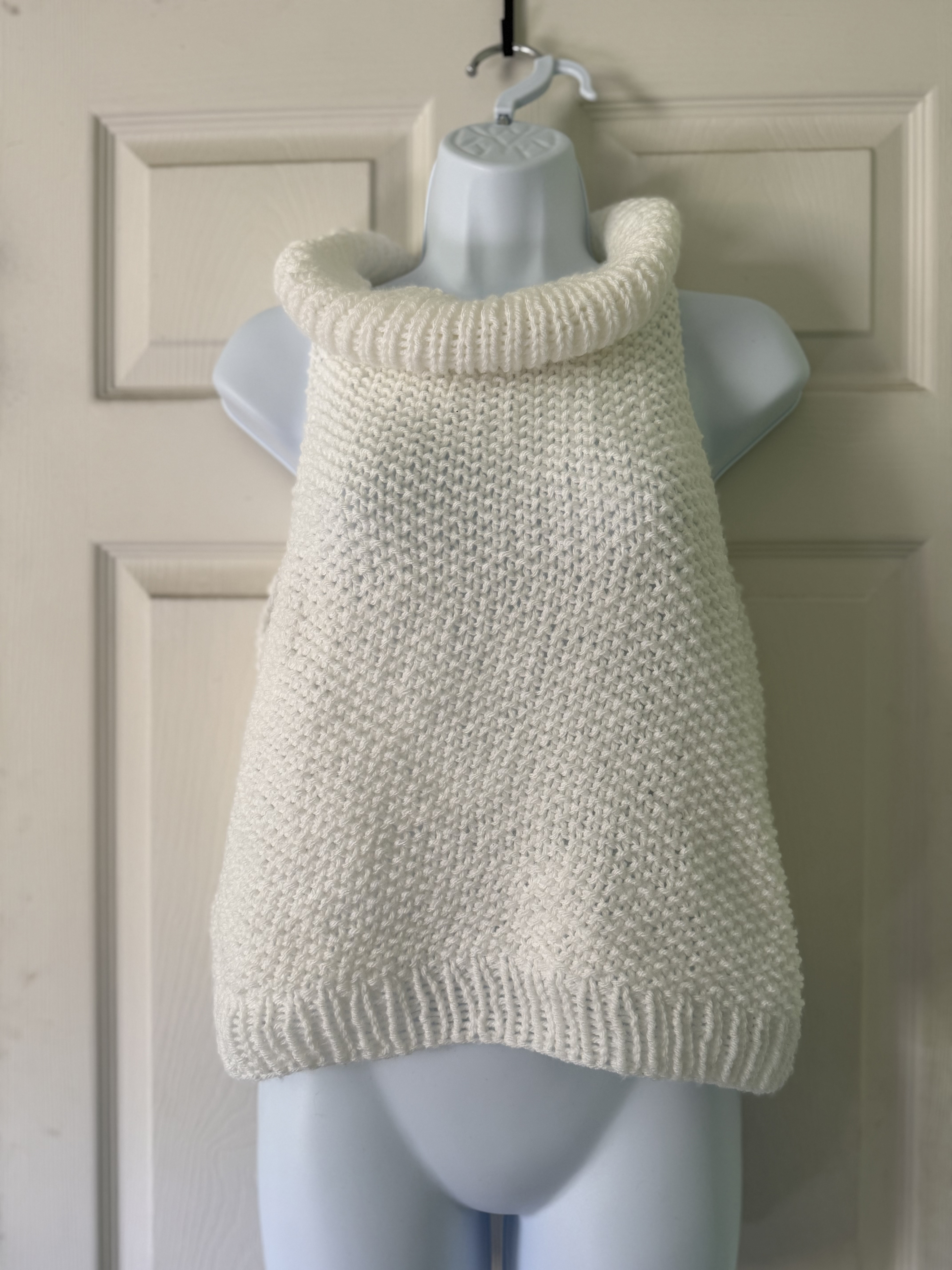 Knit White Sweater Vest
